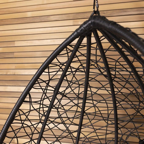 Charles Bentley Garden Rattan Hanging Swing Chair 4 Charles Bentley Garden Rattan Hanging Swing Chair - Image 2