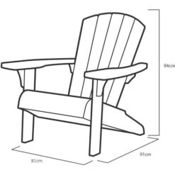 Adirondack Chair Troy White Keter 9 Adirondack Chair Troy White Keter -Outdoor Furniture Store 20491250 3