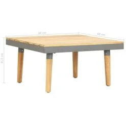 Hommoo Garden Coffee Table 60x60x31.5 Cm Solid Acacia Wood VD30004 11 Hommoo Garden Coffee Table 60x60x31.5 Cm Solid Acacia Wood VD30004 -Outdoor Furniture Store 20568703 5
