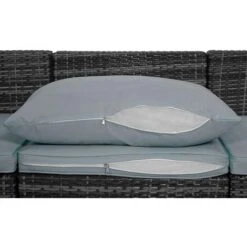 Evre Outdoor Rattan Garden Furniture Set Malaga Conservatory Patio Sofa Coffee Table Grey -Outdoor Furniture Store 21313806 5