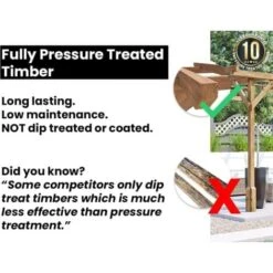 Wooden Pergola Garden Plants Frame Utopia 4m X 3m (13' X 10') -Outdoor Furniture Store 22866251 5