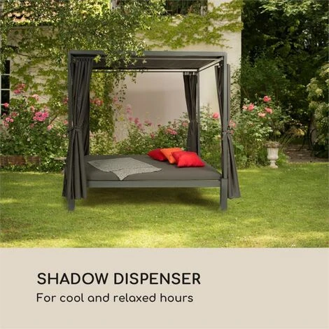 Blumfeldt Senator Replacement Roof Sun Protection Polyester Waterproof Grey 4 Blumfeldt Senator Replacement Roof Sun Protection Polyester Waterproof Grey - Image 2