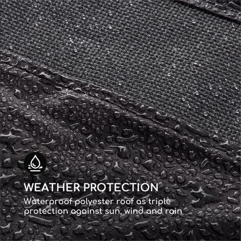 Blumfeldt Senator Replacement Roof Sun Protection Polyester Waterproof Grey 5 Blumfeldt Senator Replacement Roof Sun Protection Polyester Waterproof Grey - Image 3