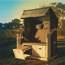 Blumfeldt Hiddensee Wicker Beach Chair XL 2-seater Sunbed Grey 11 Blumfeldt Hiddensee Wicker Beach Chair XL 2-seater Sunbed Grey -Outdoor Furniture Store 23357086 5