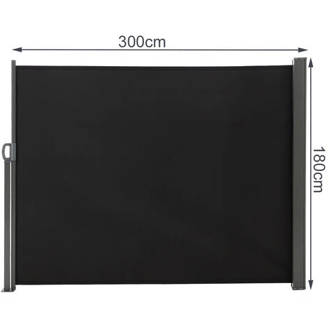 Livingandhome Outdoor Retractable Privacy Screen Windbreak Sunshade 6 Livingandhome Outdoor Retractable Privacy Screen Windbreak Sunshade - Image 4