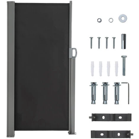 Livingandhome Outdoor Retractable Privacy Screen Windbreak Sunshade 7 Livingandhome Outdoor Retractable Privacy Screen Windbreak Sunshade - Image 5