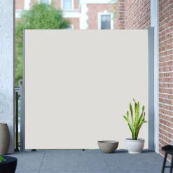 Livingandhome Beige 300x180cm Outdoor Retractable Privacy Side Awning -Outdoor Furniture Store 23559521 3