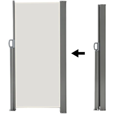 Livingandhome 300x160CM Retractable Side Awning Garden Patio Privacy Screen, Beige 6 Livingandhome 300x160CM Retractable Side Awning Garden Patio Privacy Screen, Beige - Image 4