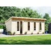 Log Cabin Garden Office Man Cave Garden Room Summerhouse Terminator - 6m X 4m (45mm)