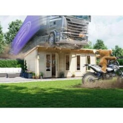 Log Cabin Garden Office Man Cave Garden Room Summerhouse Terminator - 6m X 4m (45mm) 9 Log Cabin Garden Office Man Cave Garden Room Summerhouse Terminator - 6m X 4m (45mm) -Outdoor Furniture Store 23759606 3