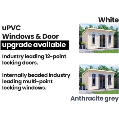 Log Cabin Garden Office Man Cave Garden Room Summerhouse Terminator - 6m X 4m (45mm) 7 Log Cabin Garden Office Man Cave Garden Room Summerhouse Terminator - 6m X 4m (45mm) - Image 5