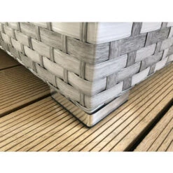 4 Seats Outdoor Sofa Rattan Garden Furniture Set - Grey - CANNES -Outdoor Furniture Store 23762899 4