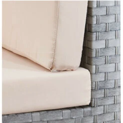 4 Seats Outdoor Sofa Rattan Garden Furniture Set - Grey - CANNES -Outdoor Furniture Store 23762899 5