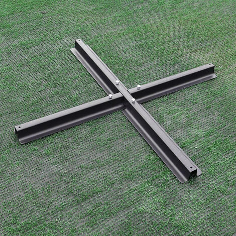 Livingandhome Banana Parasol Base Stand-Cross Base 4 Livingandhome Banana Parasol Base Stand-Cross Base - Image 2