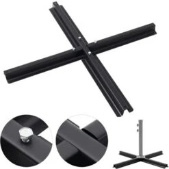 Livingandhome Banana Parasol Base Stand-Cross Base 9 Livingandhome Banana Parasol Base Stand-Cross Base -Outdoor Furniture Store 28001363 3