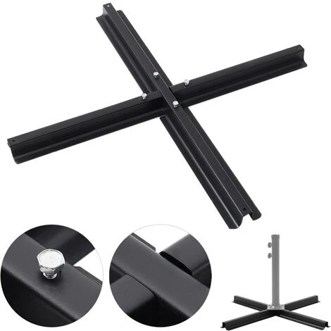 Livingandhome Banana Parasol Base Stand-Cross Base 5 Livingandhome Banana Parasol Base Stand-Cross Base - Image 3