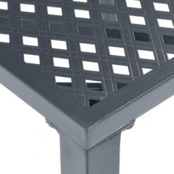 Outdoor Chairs 4 Pcs Mesh Design Steel Black VidaXL -Outdoor Furniture Store 28188126 5