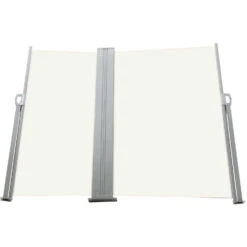 Livingandhome 600x160CM Patio Retractable Double Side Awning Sun Blinds, Beige 9 Livingandhome 600x160CM Patio Retractable Double Side Awning Sun Blinds, Beige -Outdoor Furniture Store 28270463 3