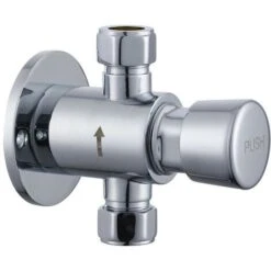 Chrome Timed Non Concussive Exposed Shower Valve Self Closing Gym Pool Schools