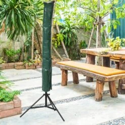 PrimeMatik - Waterproof Protective Cover For Parasol 153 Cm -Outdoor Furniture Store 28558611 3