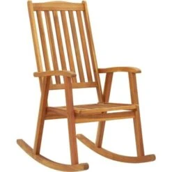 Rocking Chair Solid Acacia Wood VidaXL