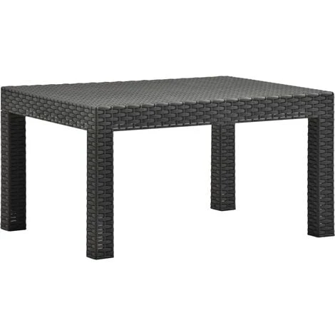 Garden Table Anthracite 58x58x41 Cm PP Rattan VidaXL 3 Garden Table Anthracite 58x58x41 Cm PP Rattan VidaXL