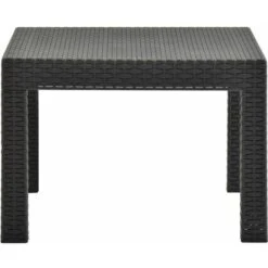 Garden Table Anthracite 58x58x41 Cm PP Rattan VidaXL 10 Garden Table Anthracite 58x58x41 Cm PP Rattan VidaXL -Outdoor Furniture Store 29111418 4