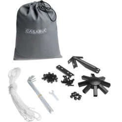 Garden Gazebo Pavilion 3x3m Stable, Robust Water-Repellent Metal Frame Outdoor Marquee Party Tent Sun Shade Canopy Awning Furniture Pergola Cream -Outdoor Furniture Store 29963309 5