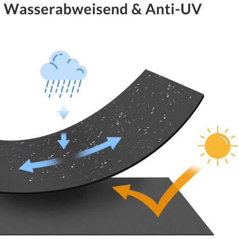 Casaria 2 Seater Garden Swing Bench 140cm With Canopy Outdoor Patio Furniture Anthracite 6 Casaria 2 Seater Garden Swing Bench 140cm With Canopy Outdoor Patio Furniture Anthracite - Image 4