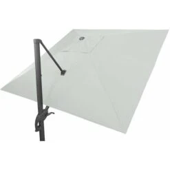 BELVEO 3x3m Windproof Cantilever Parasol Ecru -Outdoor Furniture Store 30193238 5