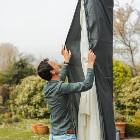 BELVEO Protective Cover For Cantilever Parasol 4 BELVEO Protective Cover For Cantilever Parasol - Image 2