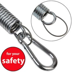 550 LB Hammock Hanging Kit Heavy Duty Stainless Steel 304 Suspension With 2 Spring Snap Hook Carabiner, For Porch Swings Free-Standing Swings Hammocks Hanging Chairs Yoga Veranda Seat More -Outdoor Furniture Store 30316224 4