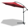 VOUNOT 3m Cantilever Garden Parasol, Banana Patio Umbrella With Crank Handle And Tilt, Red -Outdoor Furniture Store 30330423 1