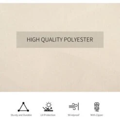 Outsunny 3 X 3(m) Universal Gazebo Replacement Sidewall Set W/ 4 Panels Beige 11 Outsunny 3 X 3(m) Universal Gazebo Replacement Sidewall Set W/ 4 Panels Beige -Outdoor Furniture Store 30357823 5