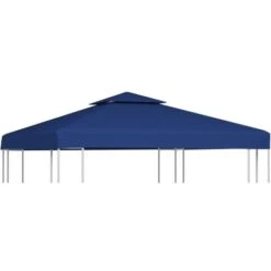 Gazebo Cover Canopy Replacement 310 G / M Dark Blue 3 X 3 M