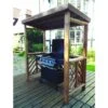 Dorchester BBQ Shelter (Grey Roof Cover) - W170 X D100 X H196 - Fully Assembled - Grey