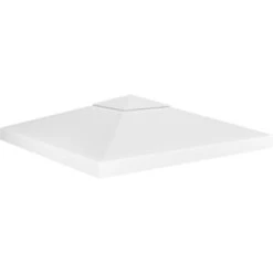 2-Tier Gazebo Top Cover 310 G/m² 3x3 M White VidaXL