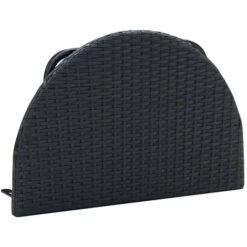 Balcony Table 60x60x32 Cm Black Poly Rattan VidaXL -Outdoor Furniture Store 3086201 5