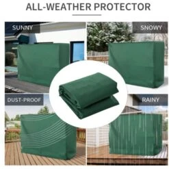 Outsunny 240x133cm 3-Seat Outdoor Garden Swing Chair Cover Water UV Resistant 10 Outsunny 240x133cm 3-Seat Outdoor Garden Swing Chair Cover Water UV Resistant -Outdoor Furniture Store 30951760 4