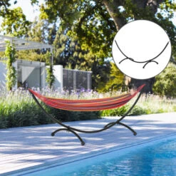 Outsunny 3(m) Metal Hammock Stand Frame Replacement Garden Outdoor Patio -Outdoor Furniture Store 31665725 3