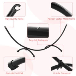 Outsunny 3(m) Metal Hammock Stand Frame Replacement Garden Outdoor Patio -Outdoor Furniture Store 31665725 5