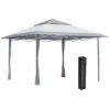 Outsunny 4 X 4m Outdoor Pop-Up Canopy Tent Gazebo Adjustable Legs Bag Grey 2 Outsunny 4 X 4m Outdoor Pop-Up Canopy Tent Gazebo Adjustable Legs Bag Grey -Outdoor Furniture Store 31665855 1