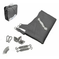 VOUNOT HDPE Sun Shade Sail Triangle With Fixing Kits, 3x3x3M, Grey -Outdoor Furniture Store 31837012 5