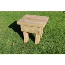Pressure Treated Footstool - Outdoor Garden Furniture Foot Rest