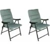 Cushioned Folding Outdoor Chair - Grey (2 Chairs) -Outdoor Furniture Store 31847198 1
