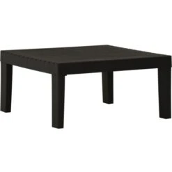 Garden Lounge Table Plastic Grey VidaXL