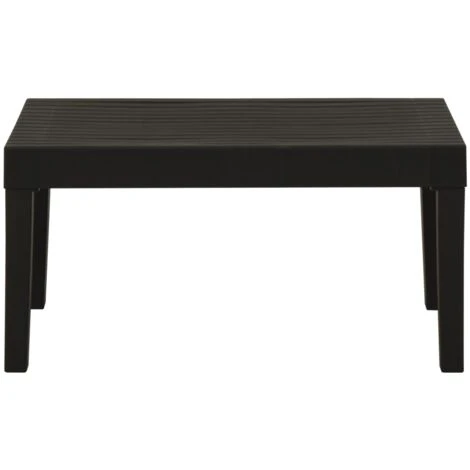 Garden Lounge Table Plastic Grey VidaXL 6 Garden Lounge Table Plastic Grey VidaXL - Image 4