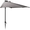 Parasol 250 Cm Half Round Charcoal ProGarden -Outdoor Furniture Store 32183096 1