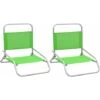 Folding Beach Chairs 2 Pcs Green Fabric VidaXL 1 Folding Beach Chairs 2 Pcs Green Fabric VidaXL -Outdoor Furniture Store 32243508 1