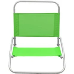 Folding Beach Chairs 2 Pcs Green Fabric VidaXL 10 Folding Beach Chairs 2 Pcs Green Fabric VidaXL -Outdoor Furniture Store 32243508 4